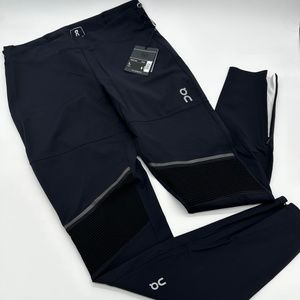 ON Running Thermal Long Tights Men's Size Large Navy Blue & Black